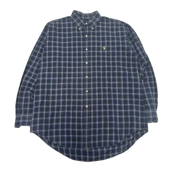 Vintage Polo Ralph Lauren Blake Plaid Button Up Shirt L - Picture 1 of 4